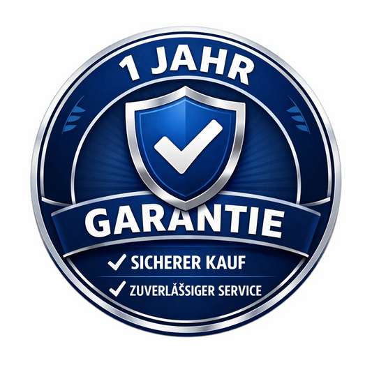 Einjährige Garantie inklusive